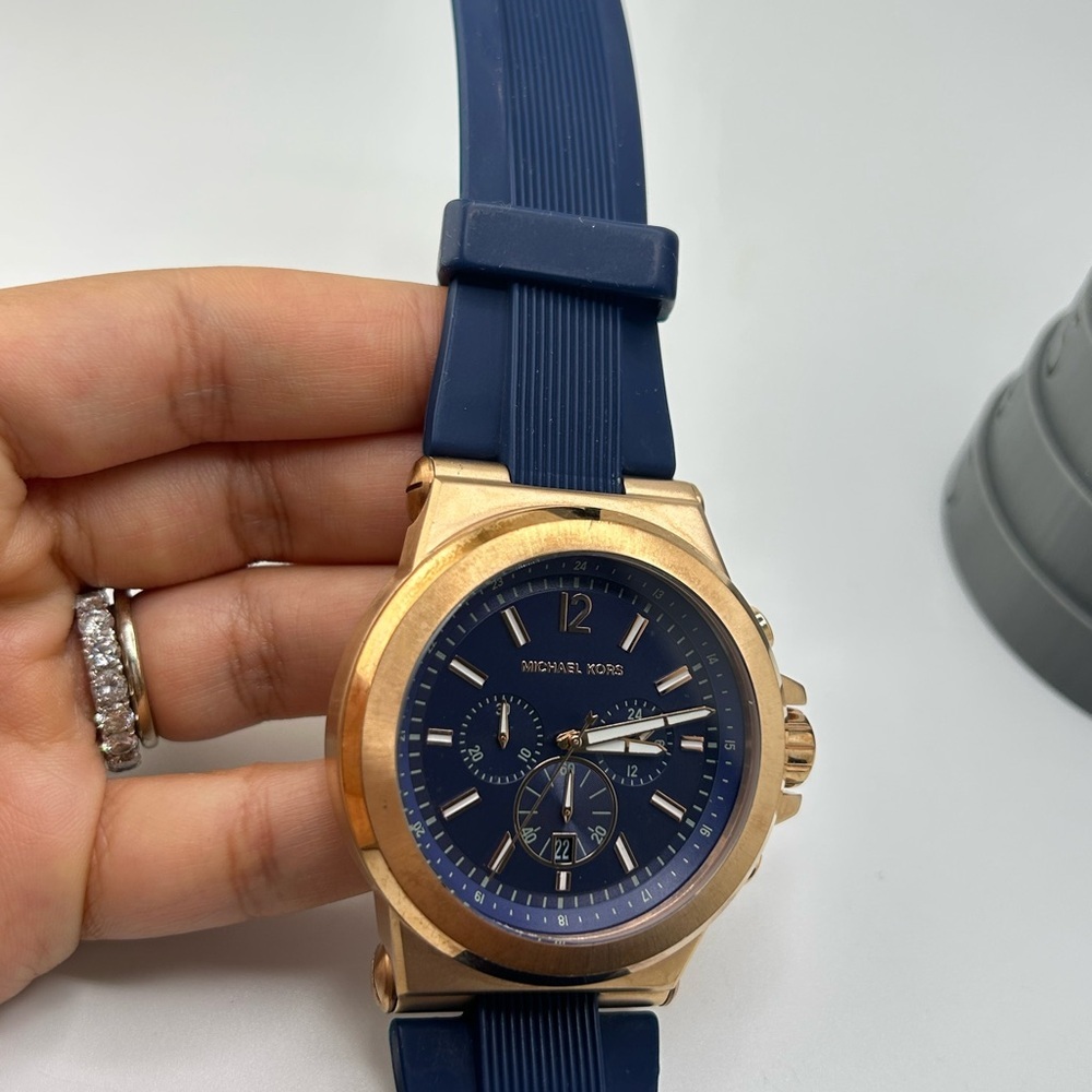 Michael Kors MK8295 Men's Watch Chronograph Dylan Blue Watch 054 - Picture 6 of 6